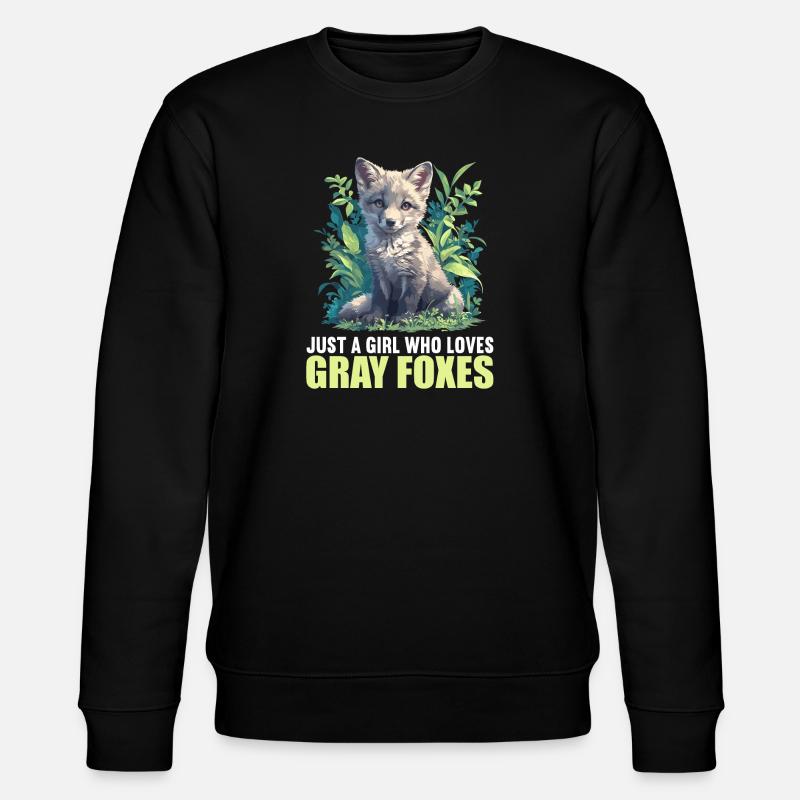 Gray Foxes Gray Fox - Stanley/Stella CHANGER Unisex Organic Sweatshirt - black