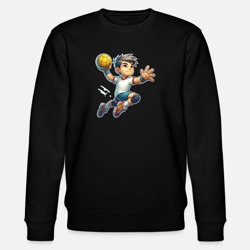 Handball Joueurs de handball - Sweat bio CHANGER Stanley/Stella Unisexe - noir