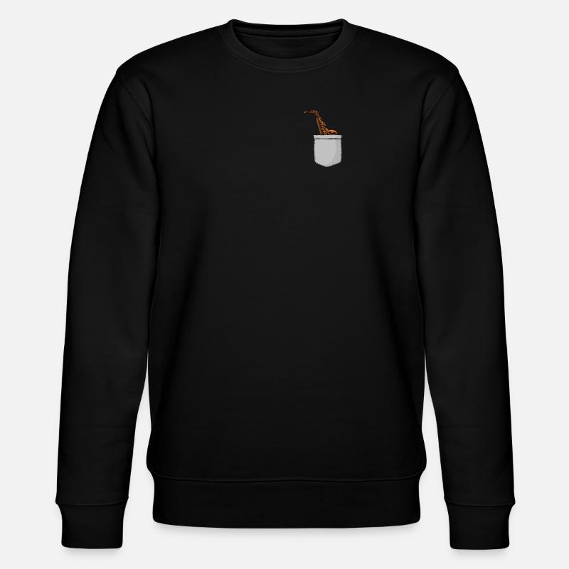 Saxophone Pocket - Stanley/Stella Unisex Bio-Sweatshirt CHANGER  - Schwarz