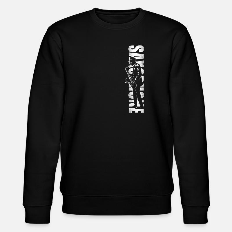 Saxophone Saxophone - Stanley/Stella Unisex Bio-Sweatshirt CHANGER  - Schwarz