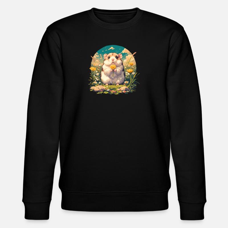 Hamster - Stanley/Stella Unisex Bio-Sweatshirt CHANGER  - Schwarz