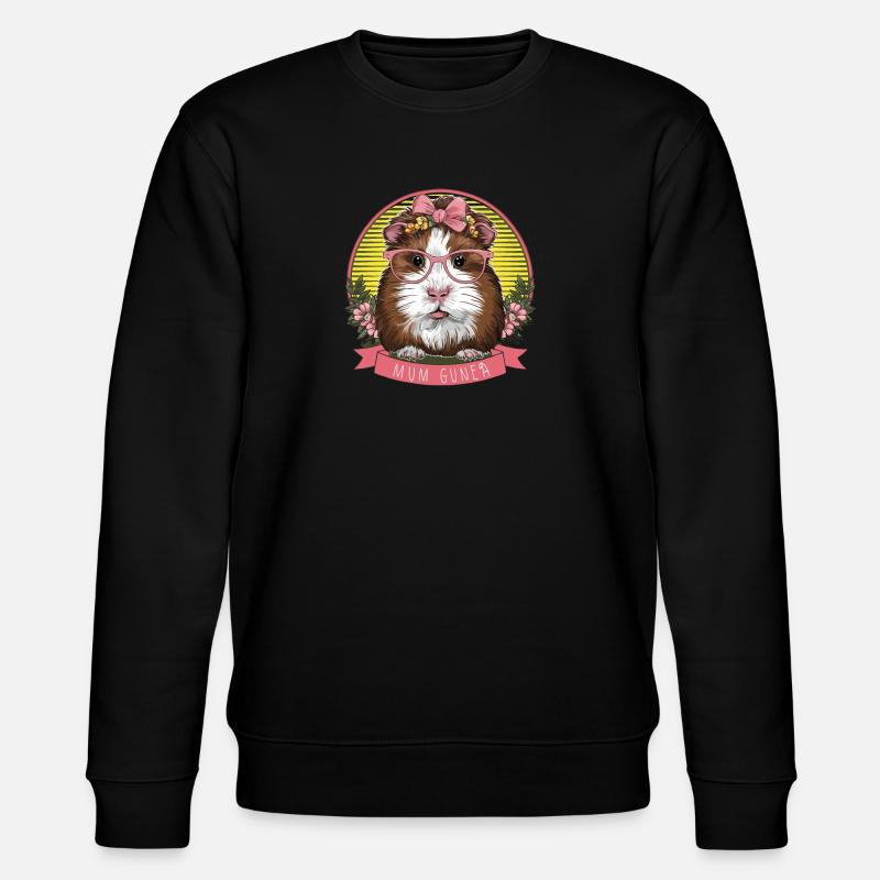 Guinea Pig MOM - Stanley/Stella Unisex Bio-Sweatshirt CHANGER  - Schwarz