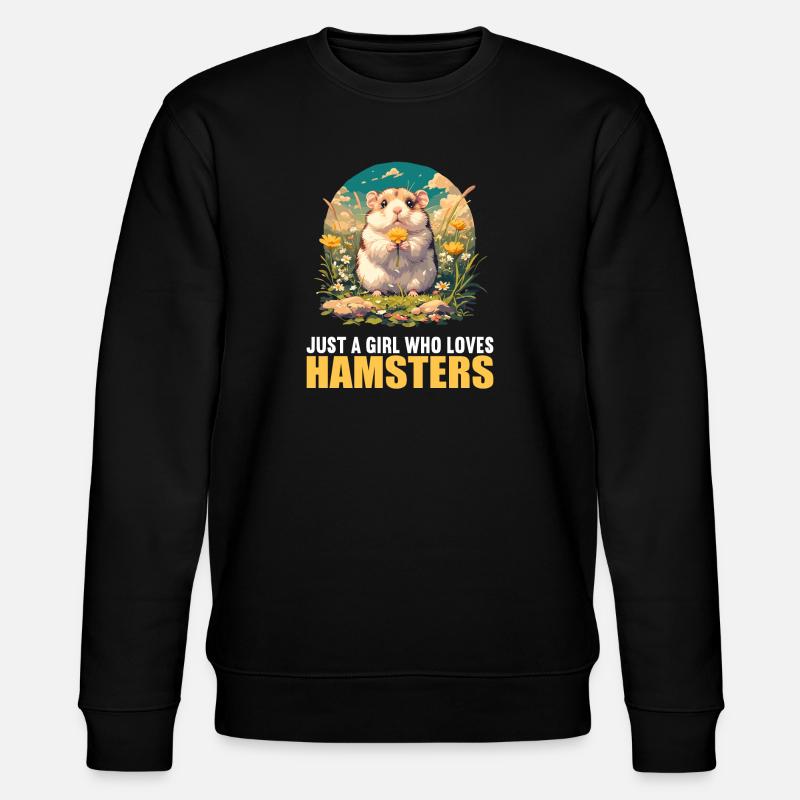 Hamster - Stanley/Stella Unisex Bio-Sweatshirt CHANGER  - Schwarz