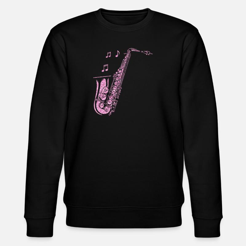 Saxophone Diamonds - Stanley/Stella Unisex Bio-Sweatshirt CHANGER  - Schwarz