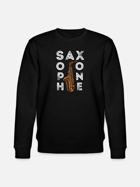 Saxophone Saxophone - Stanley/Stella Unisex Bio-Sweatshirt CHANGER - Schwarz