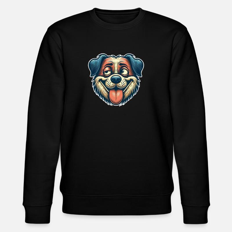 Hund - Stanley/Stella Unisex Bio-Sweatshirt CHANGER  - Schwarz