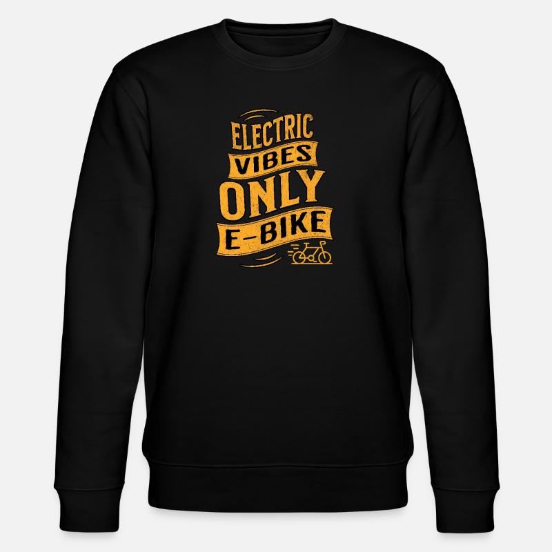 E-Bike E-Biker - Stanley/Stella Unisex Bio-Sweatshirt CHANGER  - Schwarz