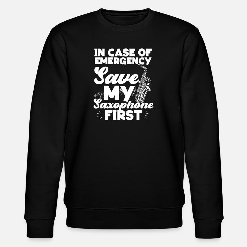 Saxophone en cas d’urgence - Sweat bio CHANGER Stanley/Stella Unisexe - noir