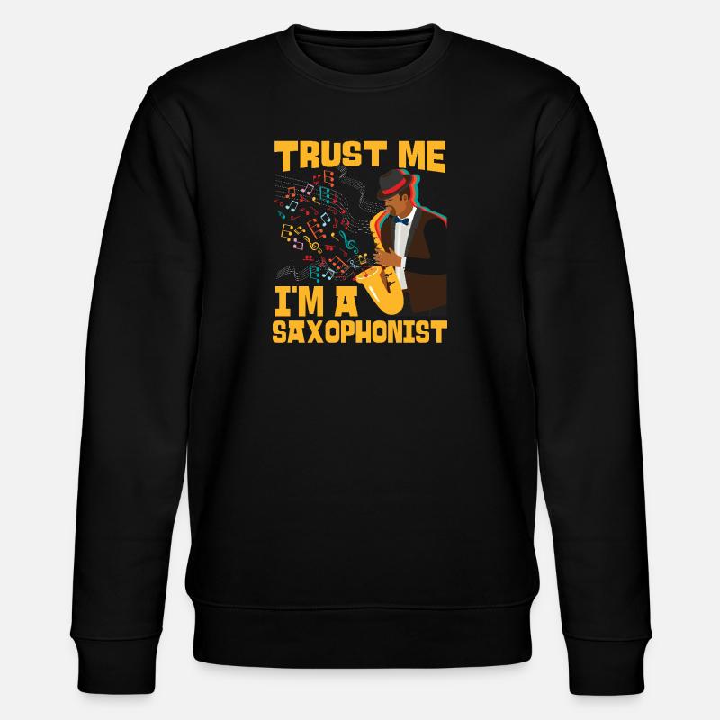 Saxophone Trust Me I'm A - Stanley/Stella Unisex Bio-Sweatshirt CHANGER - Schwarz