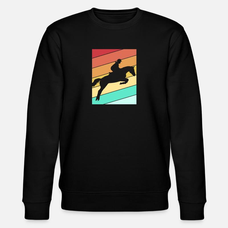 Show Jumping Show Jumping - Stanley/Stella CHANGER Unisex Organic Sweatshirt - black