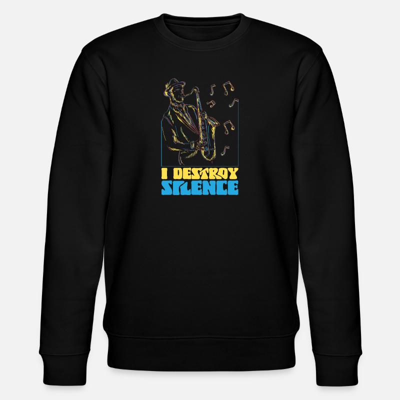 Saxophones I Destroy Silence - Sweat bio CHANGER Stanley/Stella Unisexe - noir