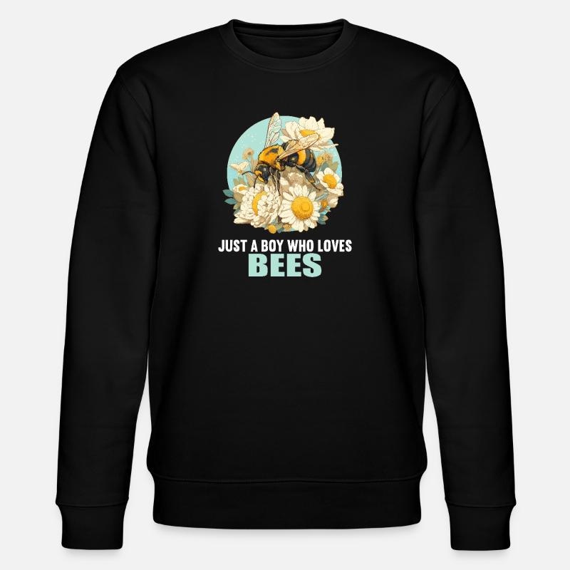 Bees Bee - Stanley/Stella CHANGER Unisex Organic Sweatshirt - black