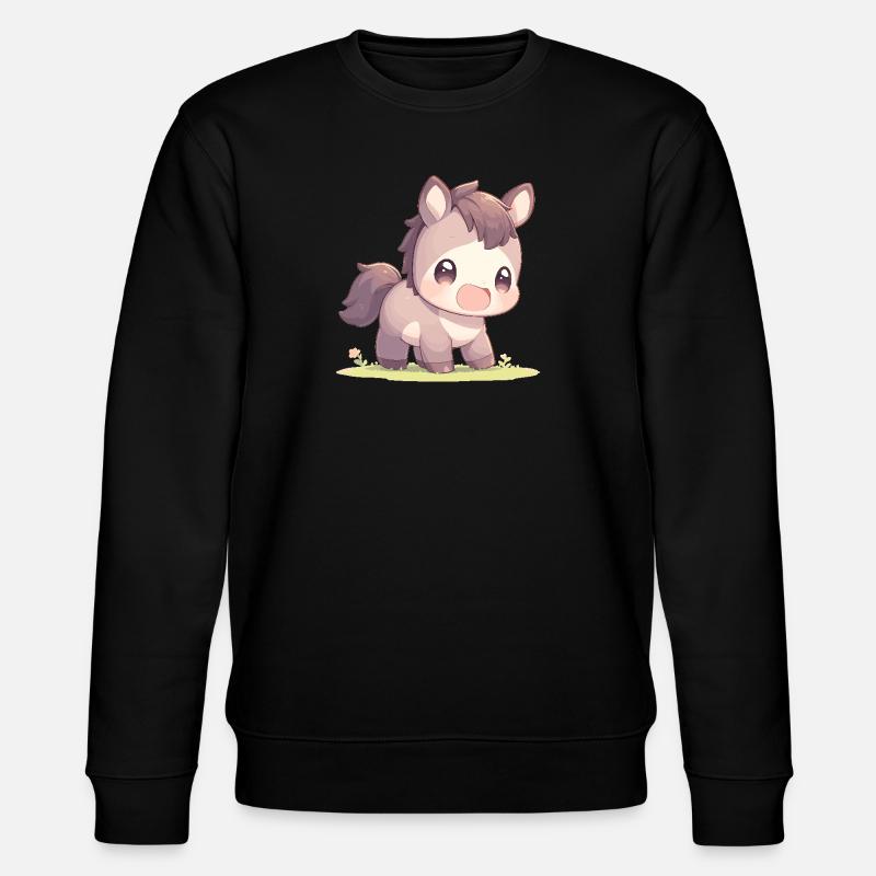 Pferde Pferd - Stanley/Stella Unisex Bio-Sweatshirt CHANGER - Schwarz