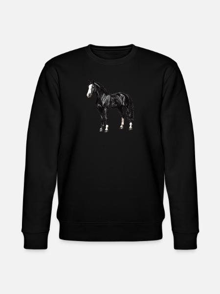 Pferde Pferd - Stanley/Stella Unisex Bio-Sweatshirt CHANGER  - Schwarz