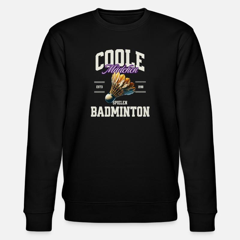Badminton Mädchen - Stanley/Stella Unisex Bio-Sweatshirt CHANGER  - Schwarz