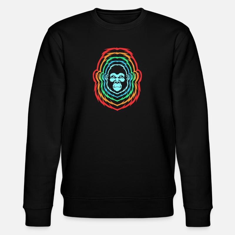 Gorilla - Stanley/Stella Unisex Bio-Sweatshirt CHANGER  - Schwarz