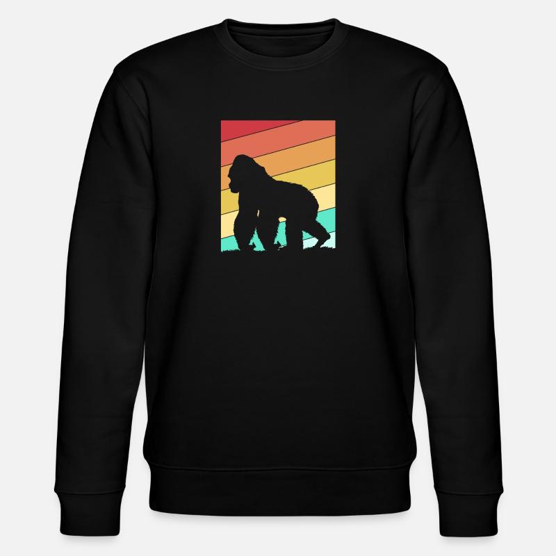 Gorilla - Stanley/Stella Unisex Bio-Sweatshirt CHANGER  - Schwarz