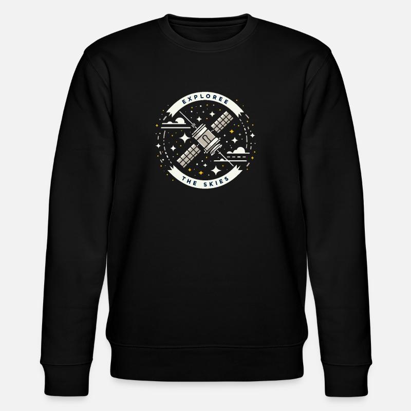 ERKUNDEN SIE DIE LÜFTE - Stanley/Stella Unisex Bio-Sweatshirt CHANGER - Schwarz