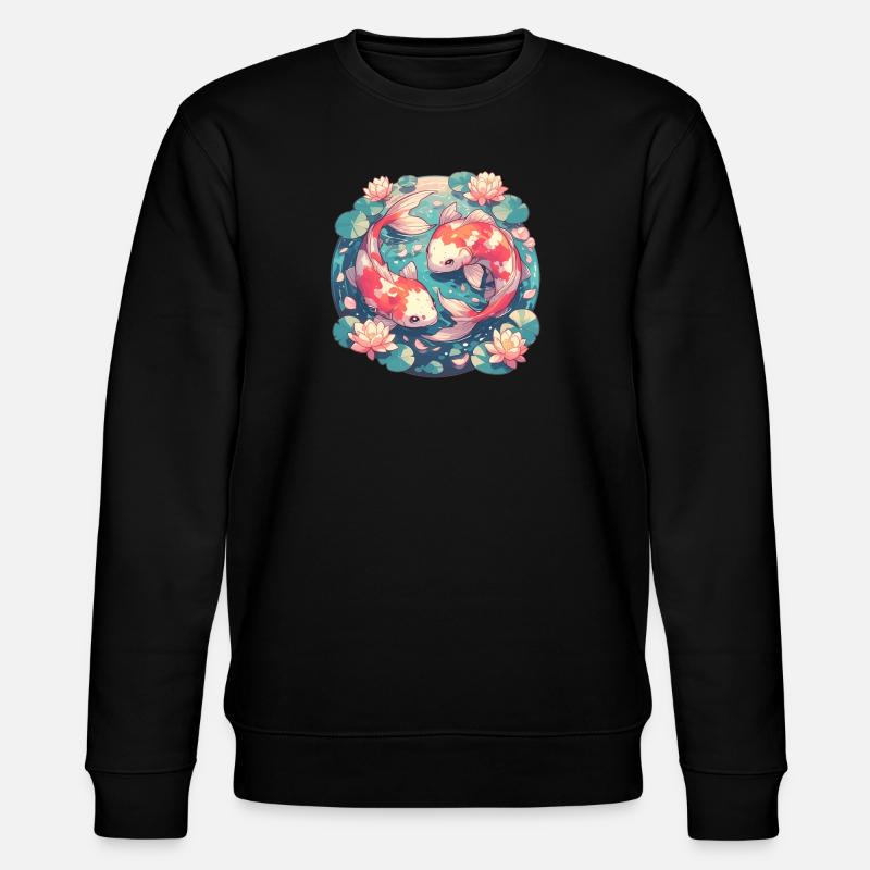 Kois Koi Karpfen - Stanley/Stella Unisex Bio-Sweatshirt CHANGER  - Schwarz