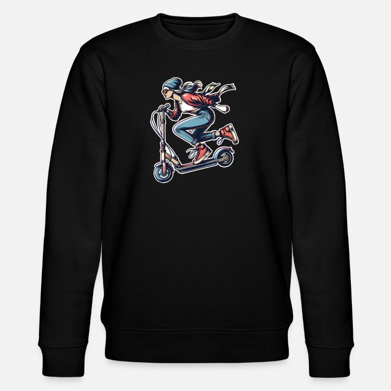 E-Scooter E-Scooter Femme Scooter - Sweat bio CHANGER Stanley/Stella Unisexe - noir