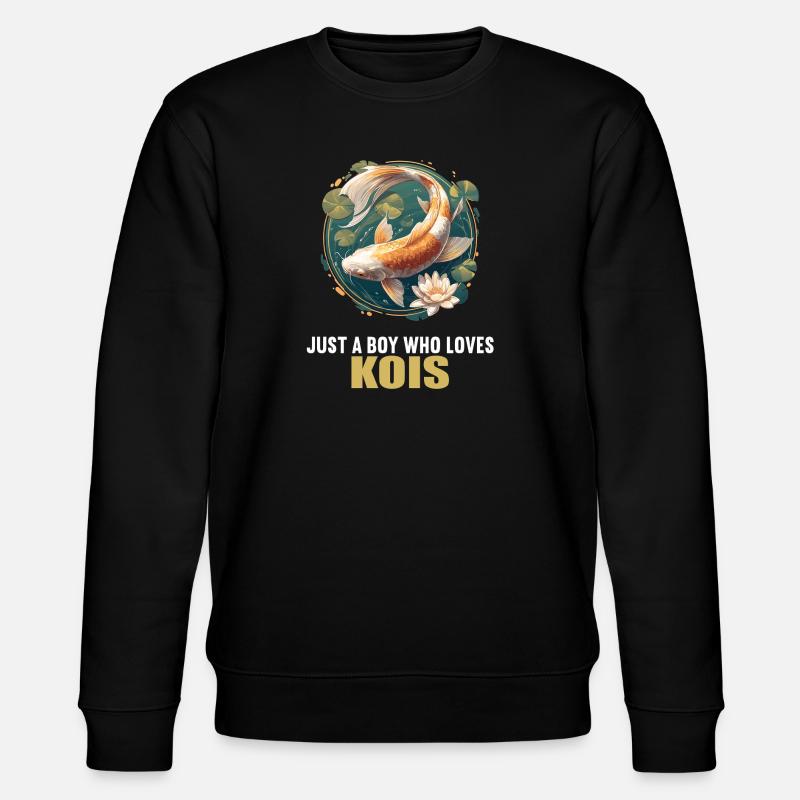 Kois Koi Karpfen - Stanley/Stella Unisex Bio-Sweatshirt CHANGER  - Schwarz
