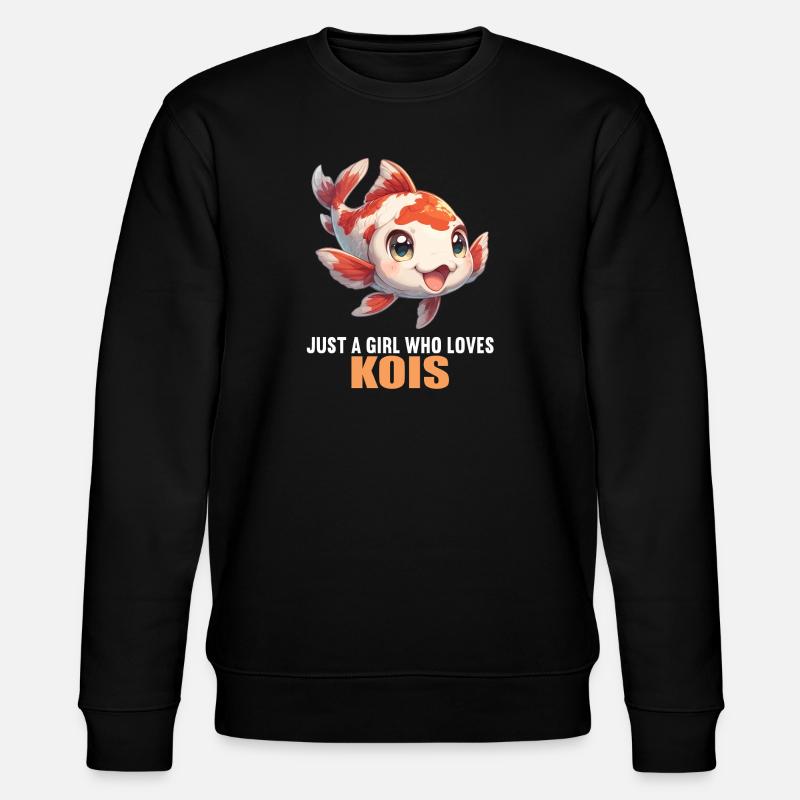 Kois Koi Karpfen - Stanley/Stella Unisex Bio-Sweatshirt CHANGER  - Schwarz