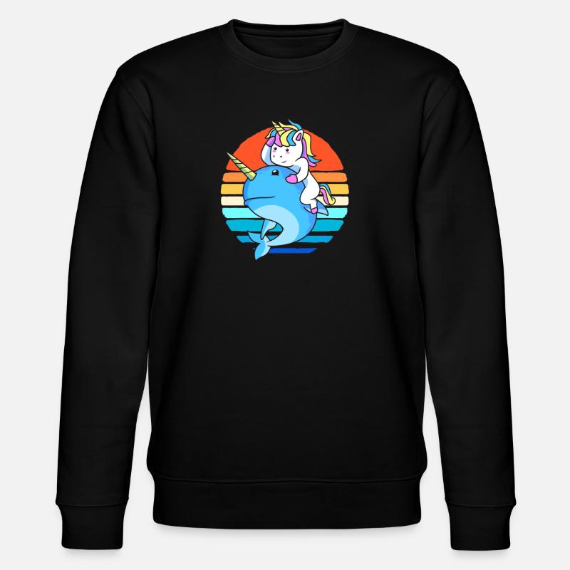 Narwal - Stanley/Stella Unisex Bio-Sweatshirt CHANGER  - Schwarz