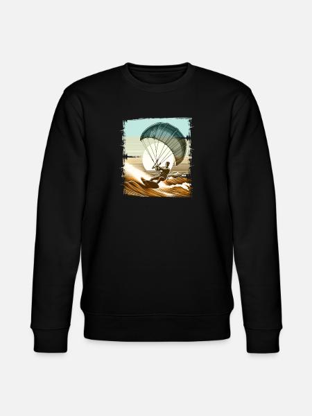 Kitesurfing Kitesurf Kitesurfer Kiteboard - Stanley/Stella CHANGER Unisex Organic Sweatshirt - black