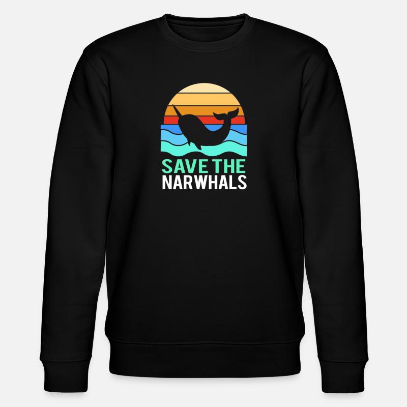 Narwal - Stanley/Stella Unisex Bio-Sweatshirt CHANGER  - Schwarz