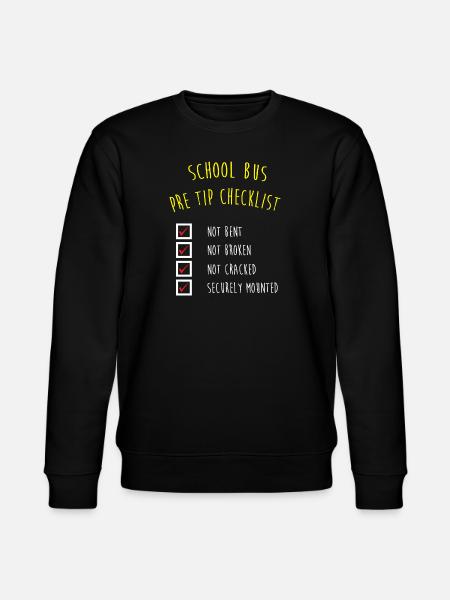 School Bus Driver School Bus - Stanley/Stella CHANGER Unisex Organic Sweatshirt - black