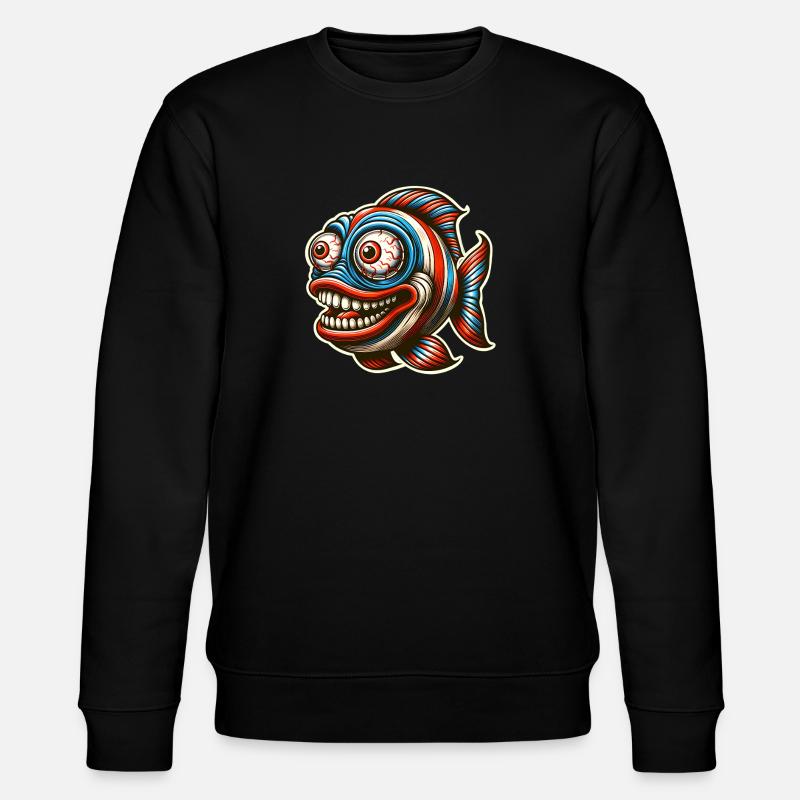 Poisson - Sweat bio CHANGER Stanley/Stella Unisexe - noir