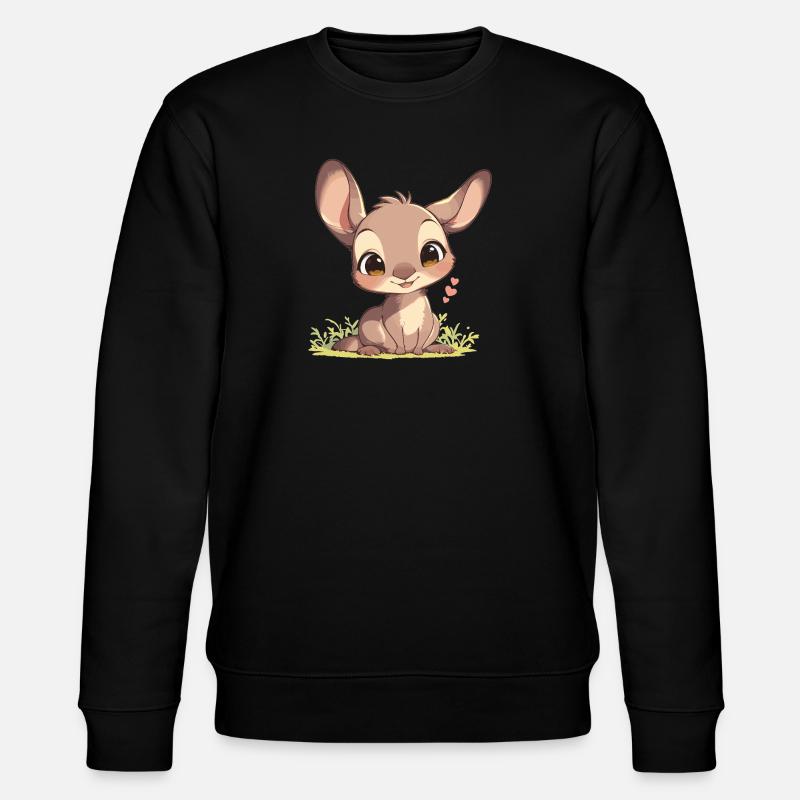 Kängurus Känguru - Stanley/Stella Unisex Bio-Sweatshirt CHANGER  - Schwarz