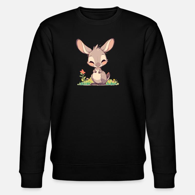 Kangaroos Kangaroo - Stanley/Stella CHANGER Unisex Organic Sweatshirt - black