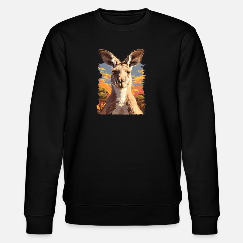 Kangourous Kangourou - Sweat bio CHANGER Stanley/Stella Unisexe - noir