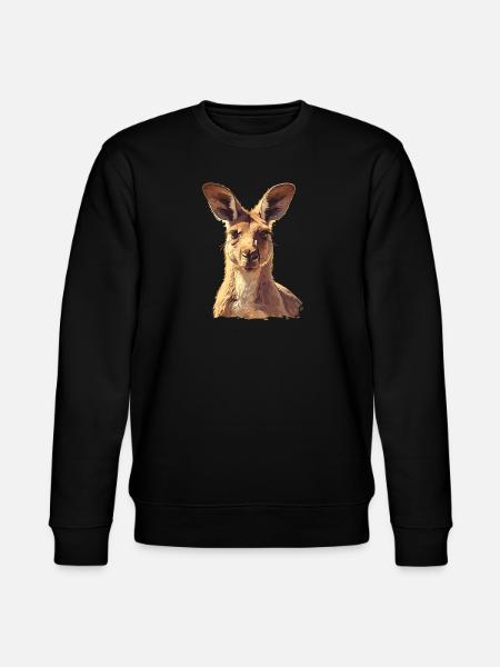 Kangaroos Kangaroo - Stanley/Stella CHANGER Unisex Organic Sweatshirt - black