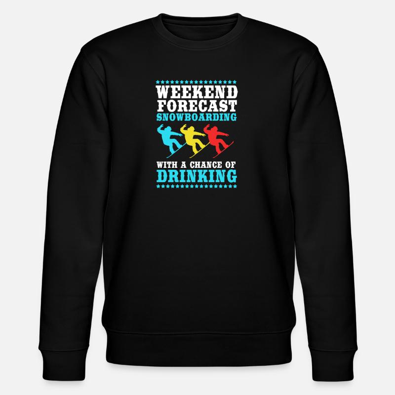 Snowboard Snowboarding Snowboard Holidays Snowboarders - Stanley/Stella CHANGER Unisex Organic Sweatshirt - black