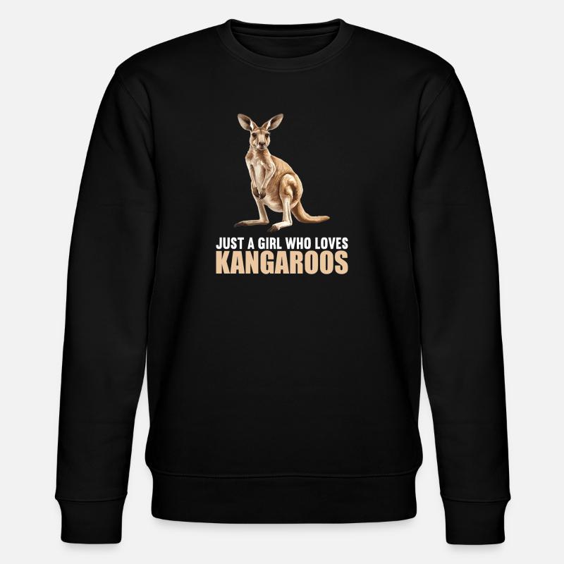 Kängurus Känguru - Stanley/Stella Unisex Bio-Sweatshirt CHANGER  - Schwarz
