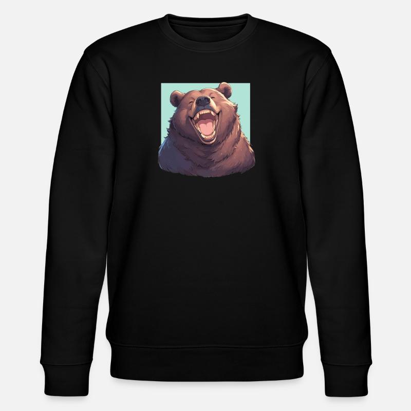 Kodiak Bear Kodiak Bear - Stanley/Stella CHANGER Unisex Organic Sweatshirt - black