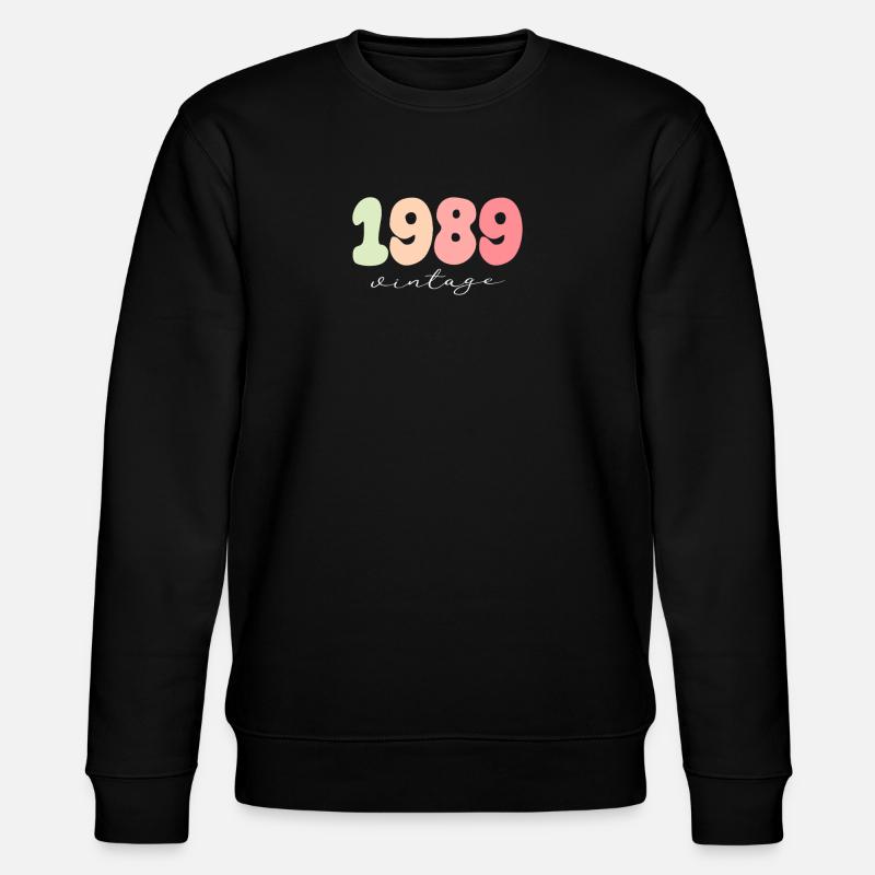 Year of birth 1989 - Stanley/Stella CHANGER Unisex Organic Sweatshirt - black