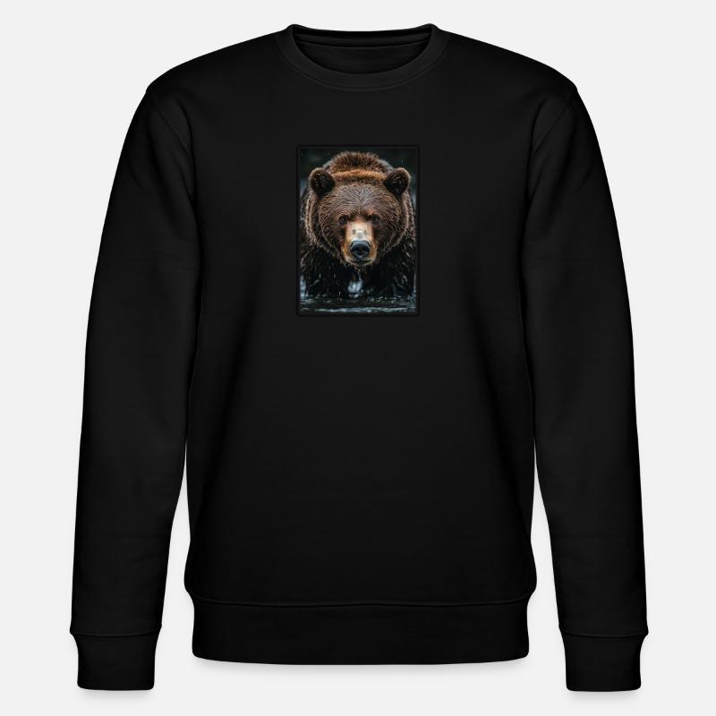 Kodiakbären Kodiakbär - Stanley/Stella Unisex Bio-Sweatshirt CHANGER  - Schwarz