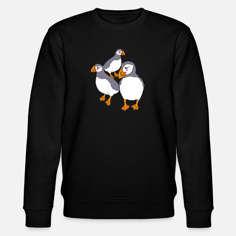 Macareux Papageientaucher - Sweat bio CHANGER Stanley/Stella Unisexe - noir
