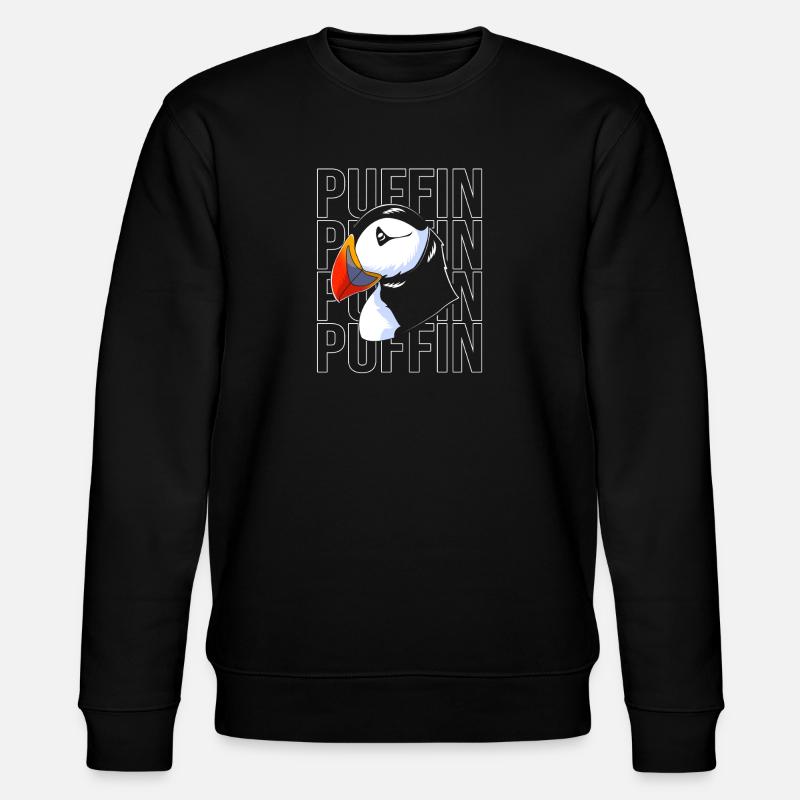 Papageientaucher Puffin - Stanley/Stella Unisex Bio-Sweatshirt CHANGER  - Schwarz