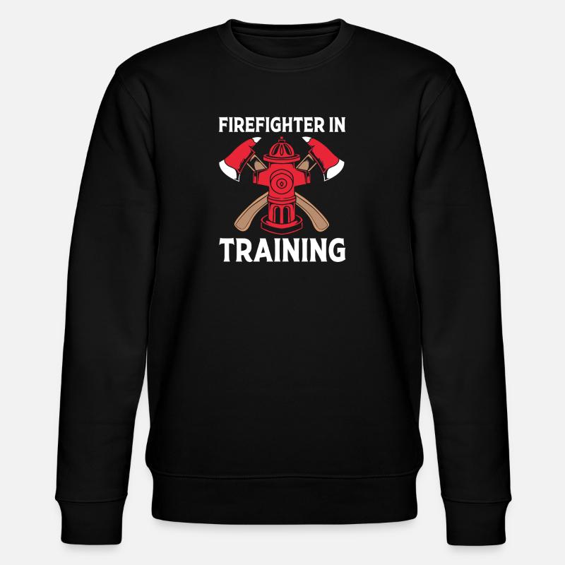 Firefighter Fire Brigade - Stanley/Stella CHANGER Unisex Organic Sweatshirt - black