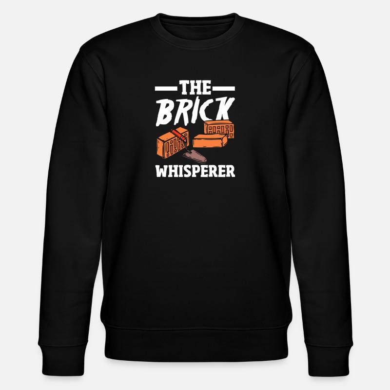 Mason The Brick Whisperer - Stanley/Stella CHANGER Unisex Organic Sweatshirt - black