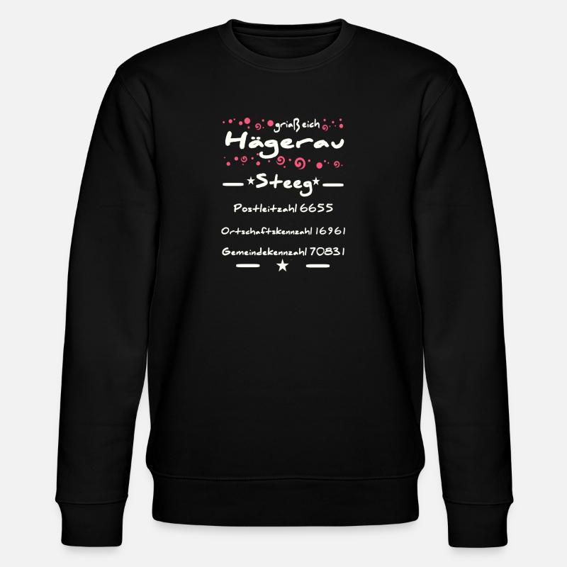 Hägerau Text and Info - Stanley/Stella CHANGER Unisex Organic Sweatshirt - black