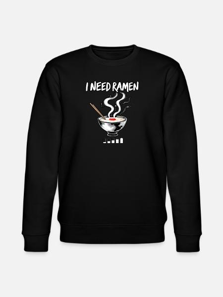 I need Ramen - Stanley/Stella CHANGER Unisex Organic Sweatshirt - black