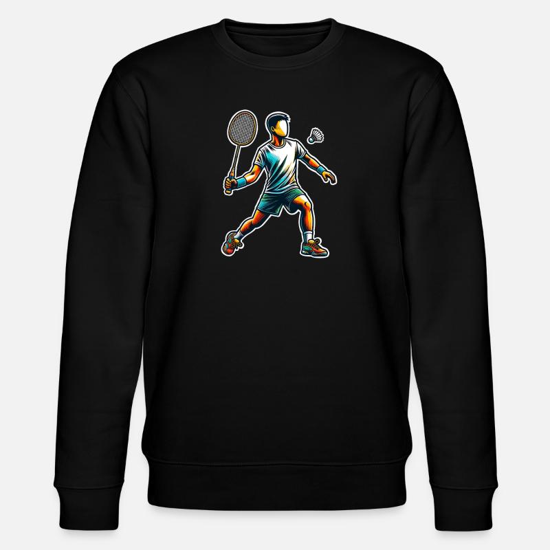 Badminton - Sweat bio CHANGER Stanley/Stella Unisexe - noir