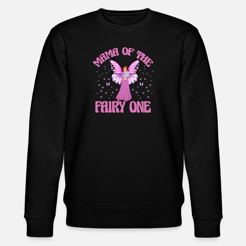Mama der Fee Eins - Stanley/Stella Unisex Bio-Sweatshirt CHANGER  - Schwarz