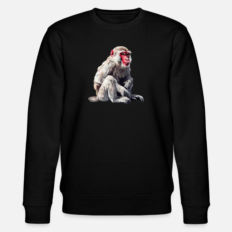 Makaken Makake - Stanley/Stella Unisex Bio-Sweatshirt CHANGER  - Schwarz