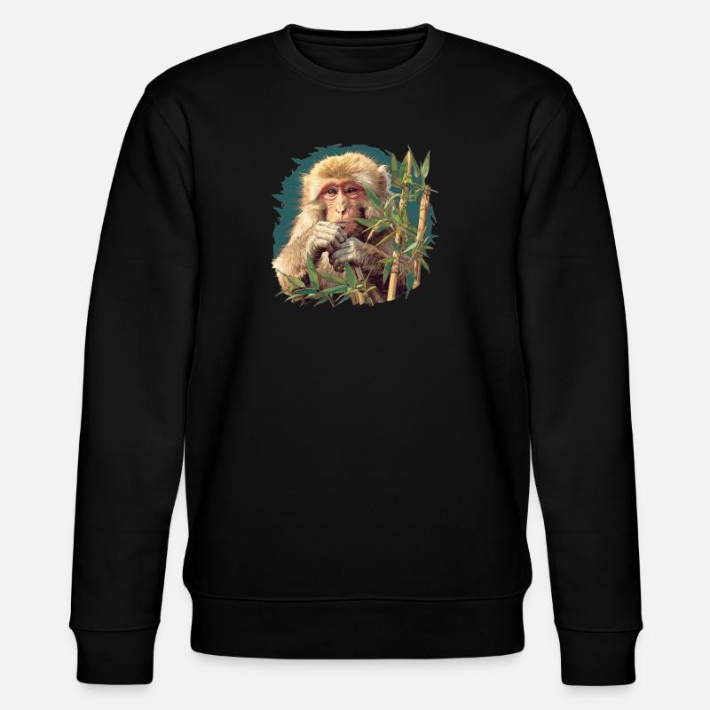 Macaque Macaque - Stanley/Stella CHANGER Unisex Organic Sweatshirt - black